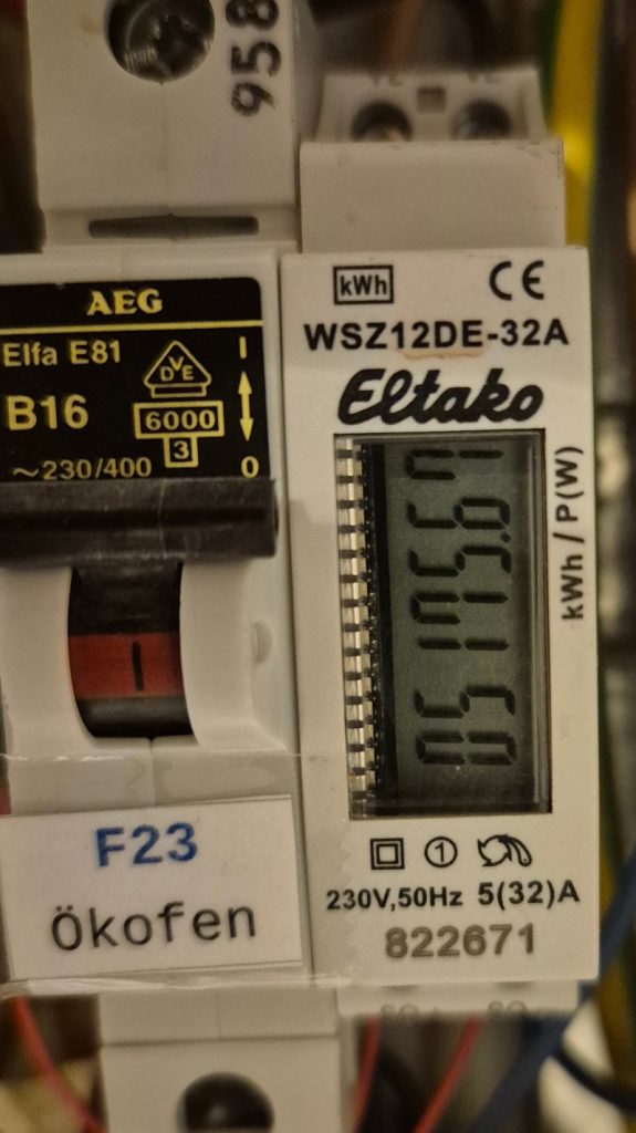 einphasiger Eltako mit S0 Schnittstelle